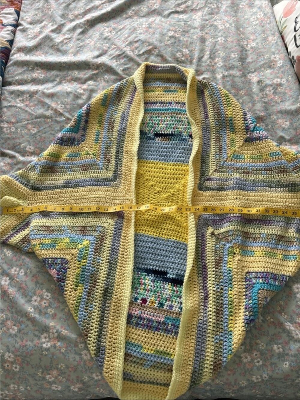 Women Handmade Crochet Oversized Shrug Cocoon Sweater Knit Cozy Wrap - Picture 5 of 7